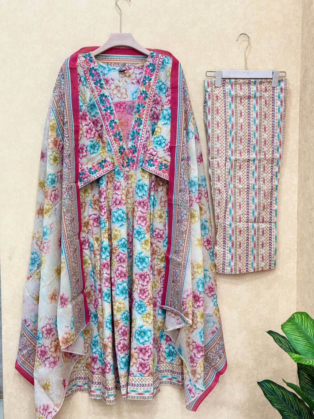 Multicoloured Anarkali