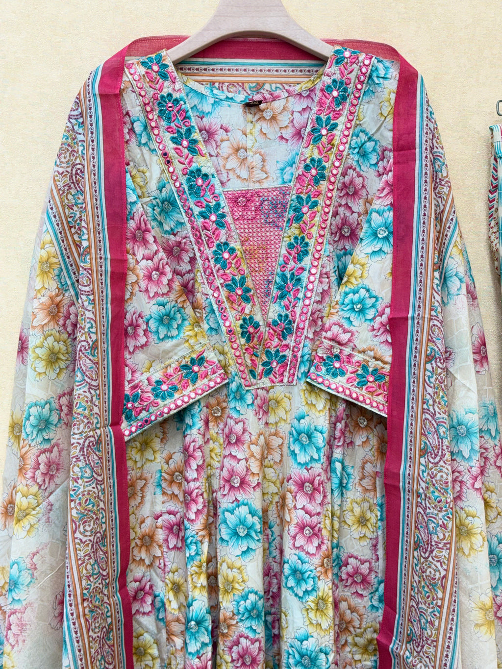Multicoloured Anarkali