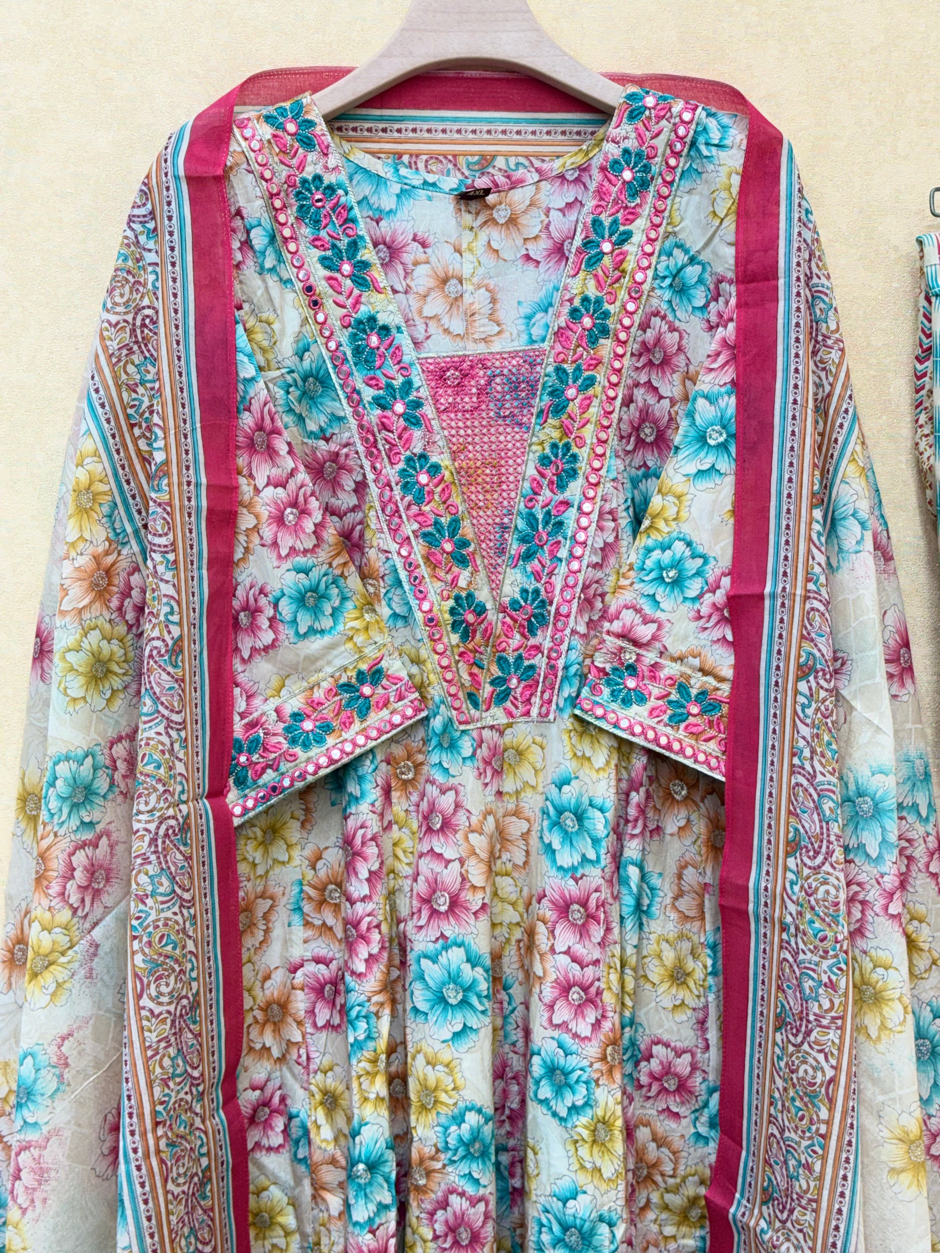 Multicoloured Anarkali