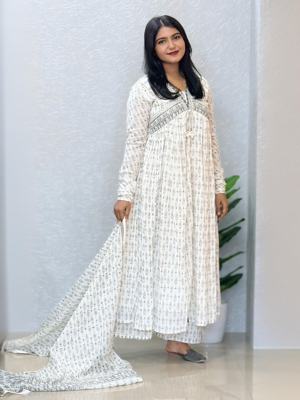 Graceful Pleat Anarkali