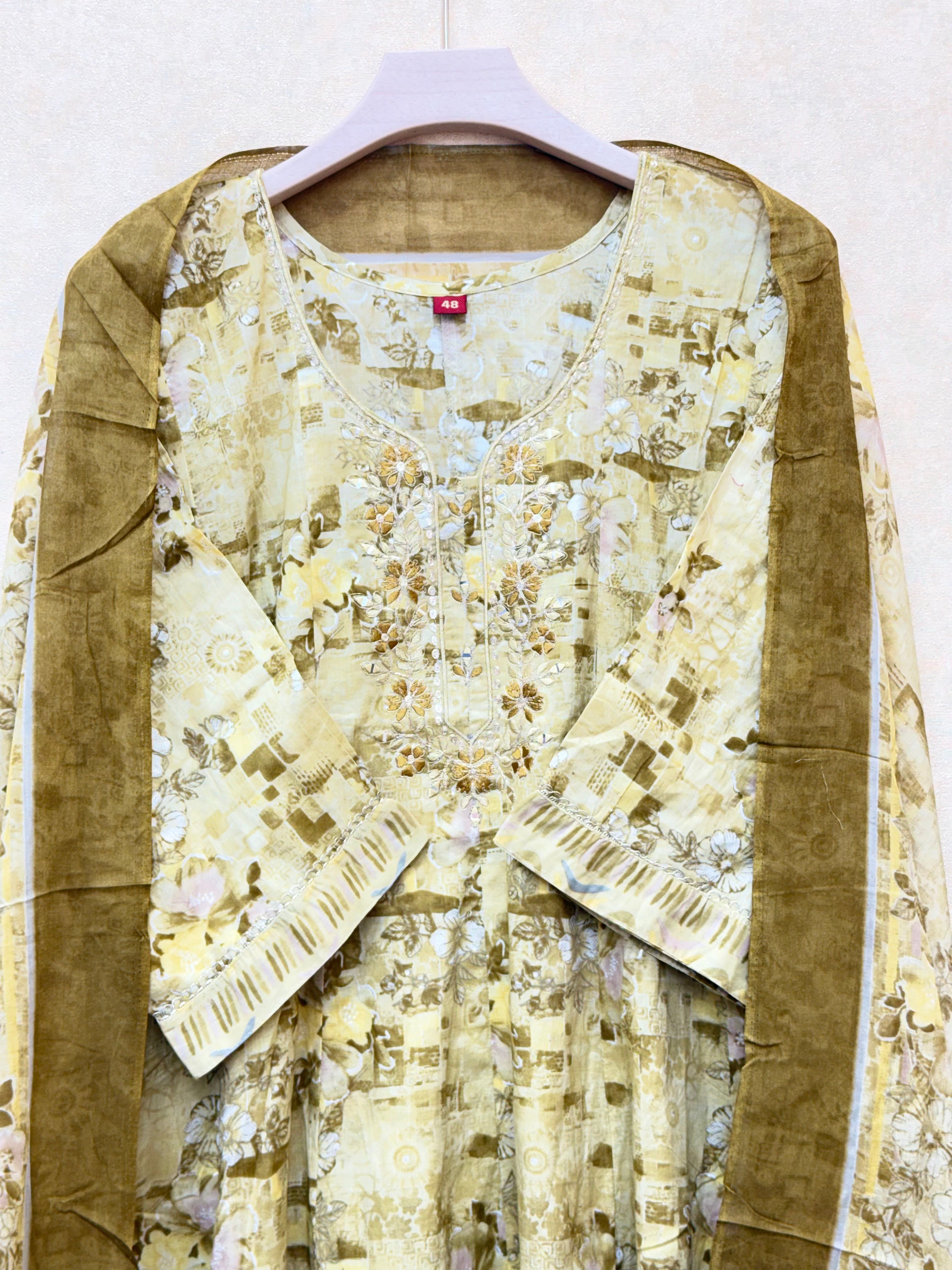 Golden Aura Anarkali